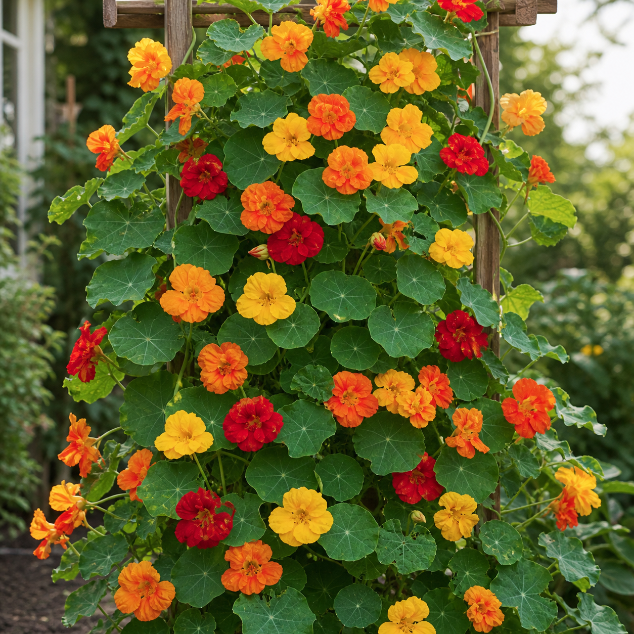 Nasturtium Gleam Hybrids Climbing